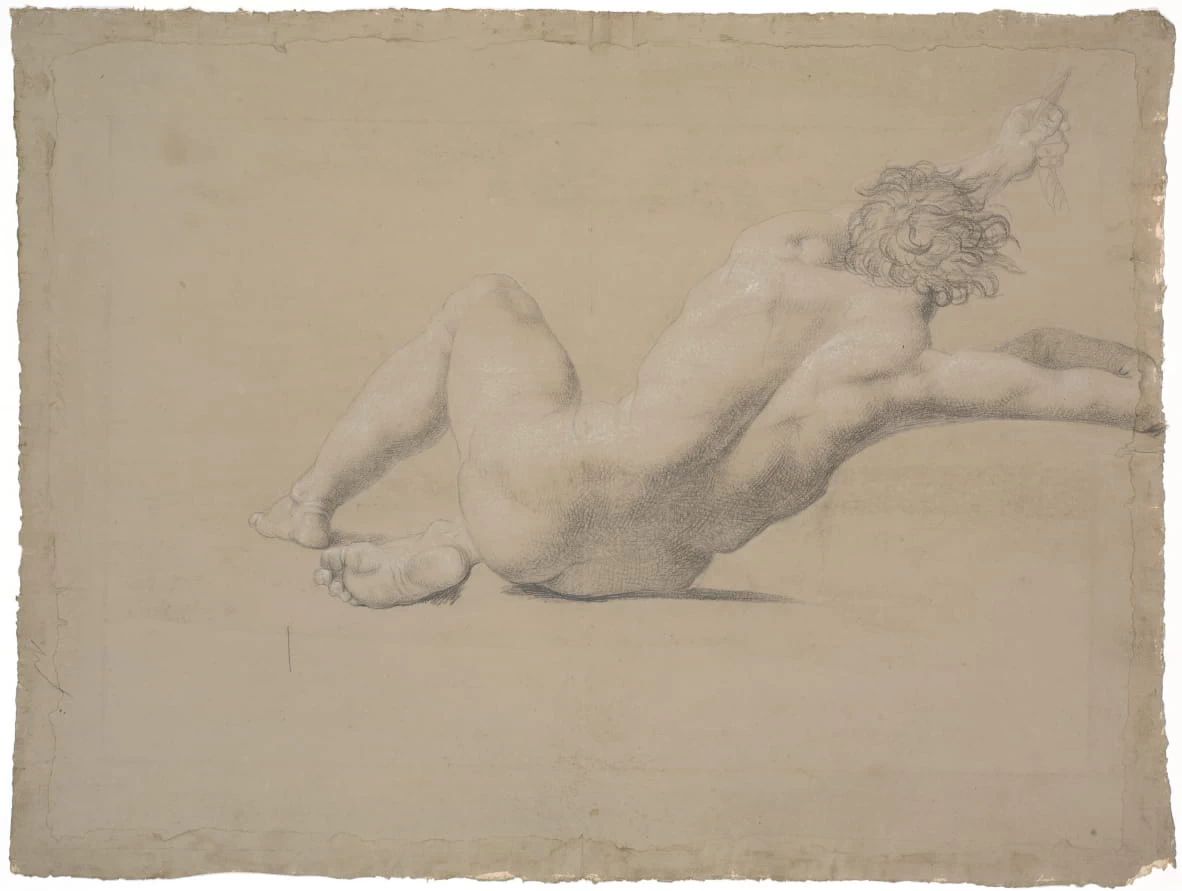 Studio di nudo semi sdraiato - Statens Museum for Kunst